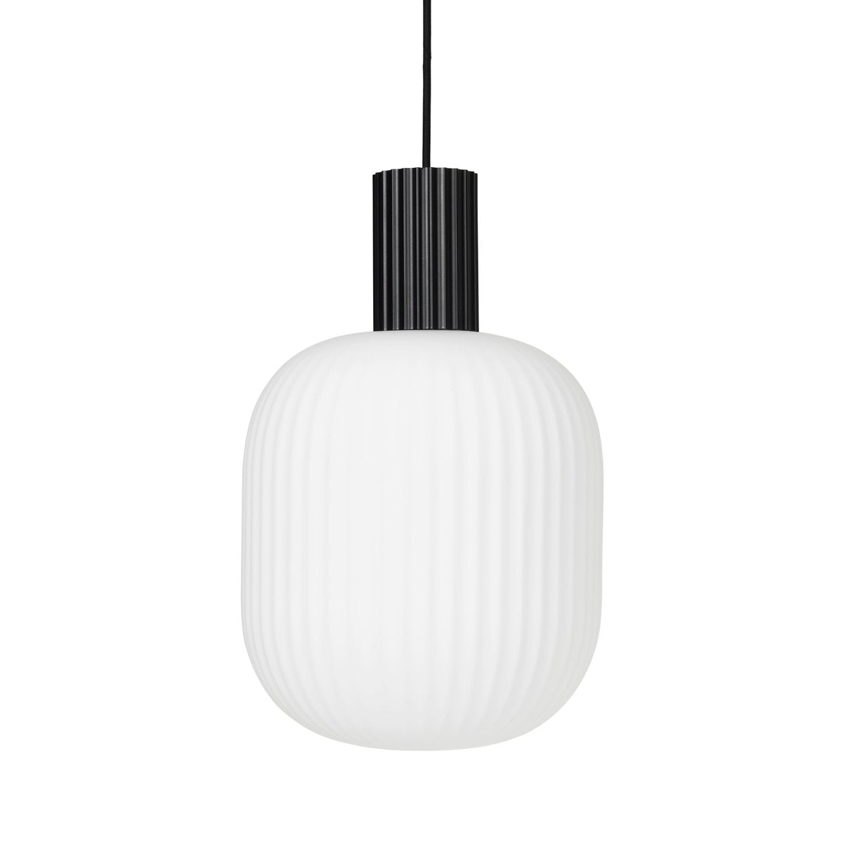 Broste Copenhagen Lolly pendant lamp black and white-Ø27 cm