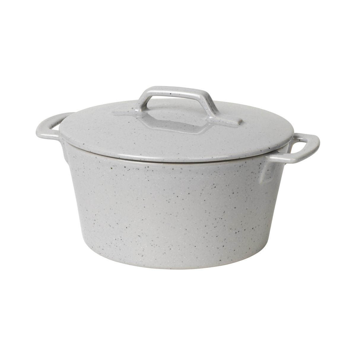 Broste Copenhagen Hasle casserole dish 19x23.5 cm light grey granite