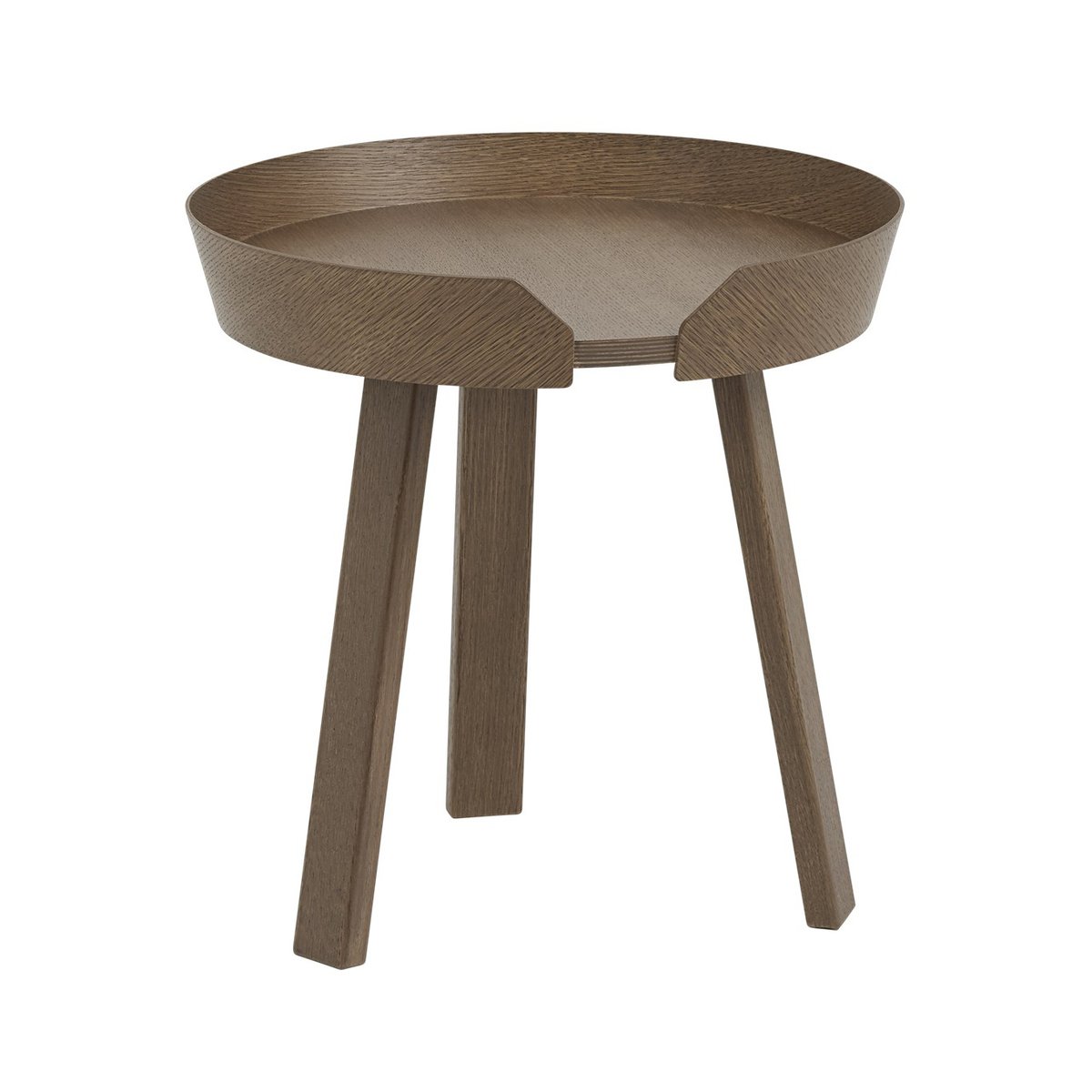 Muuto Around Beistelltisch klein Stained dark brown