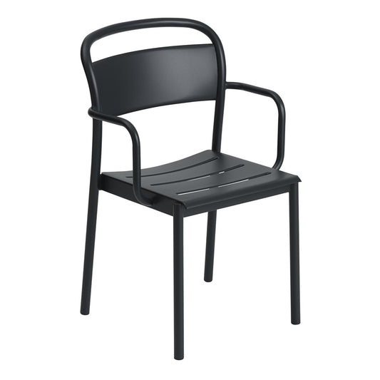 Muuto Linear steel armchair Armstuhl Black