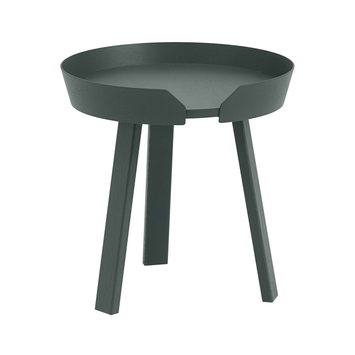 Muuto Around Beistelltisch klein Dark green