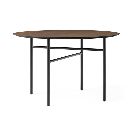 Audo Copenhagen Snaregade table round Black-dark stained oak. Ø120 cm