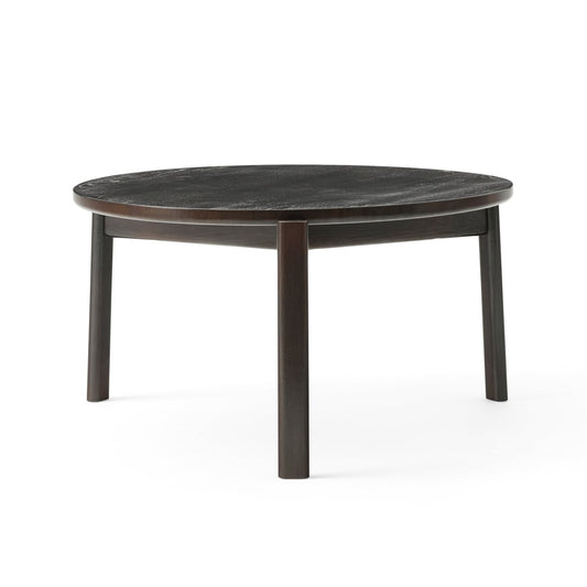 Audo Copenhagen Passage coffee tableØ70 cm Dark lacquered oak