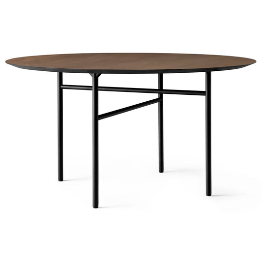 Audo Copenhagen Snaregade table round Black-dark stained oak. Ø138 cm