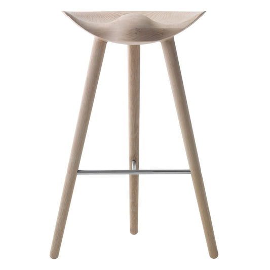 Audo Copenhagen ML42 barstool 77 cm Oak-steel