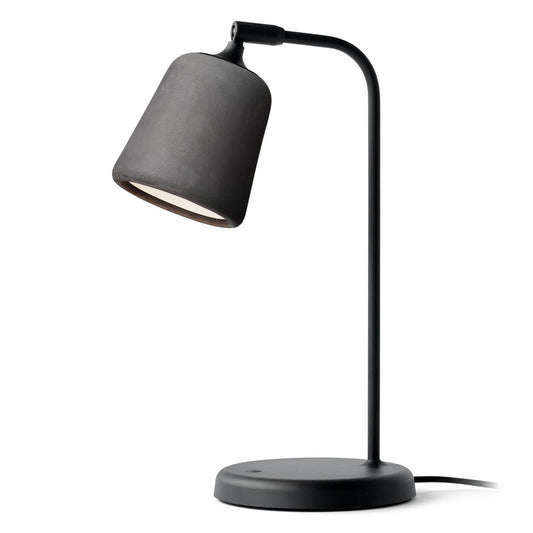 New Works Material table lamp Dark grey concrete