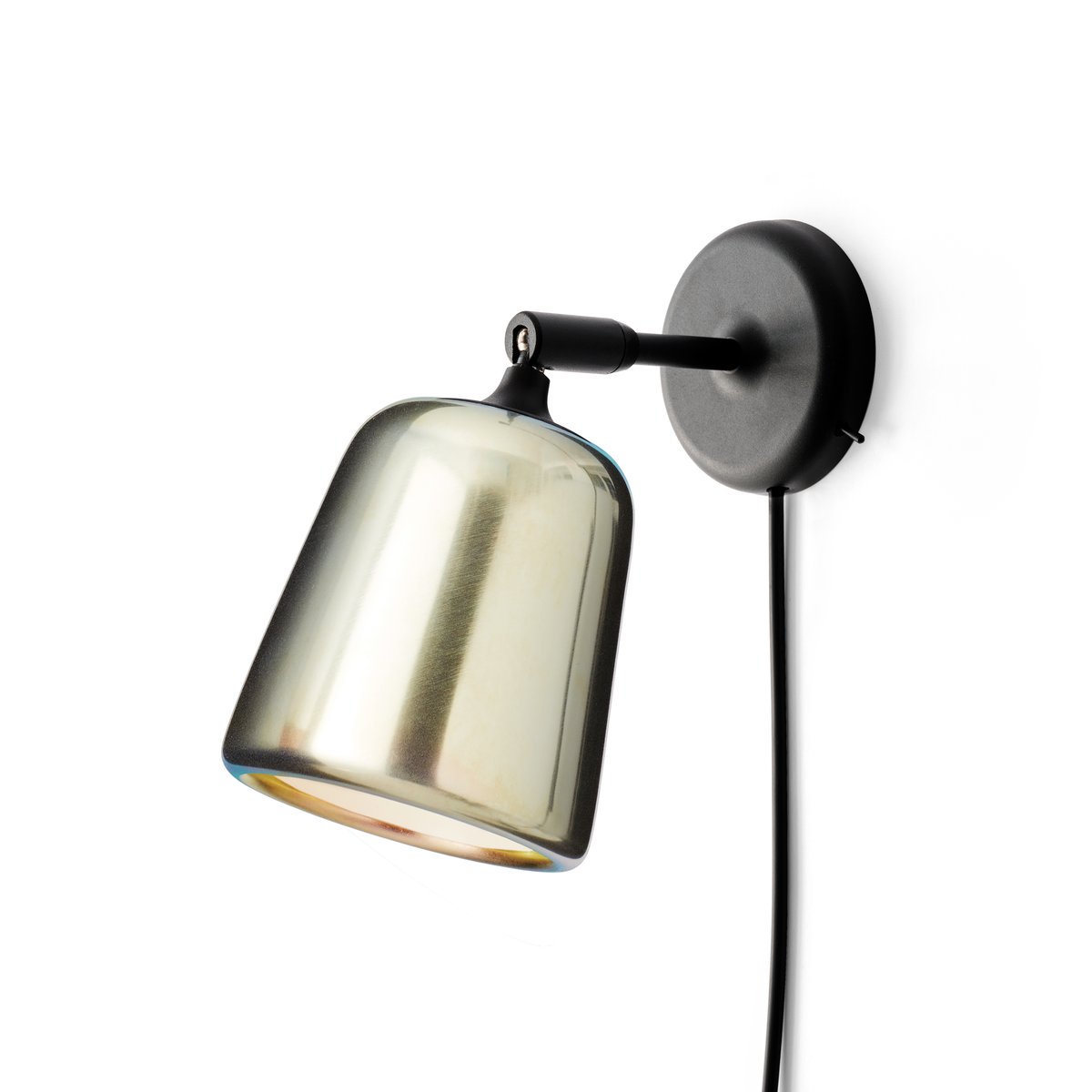 New Works Material wall lamp Yellow steel