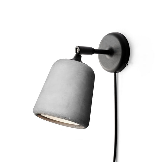 New Works Material wall lamp Light grey concrete