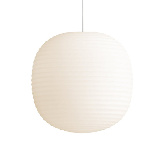 New Works Lantern pendant lamp medium Frosted white opal glass