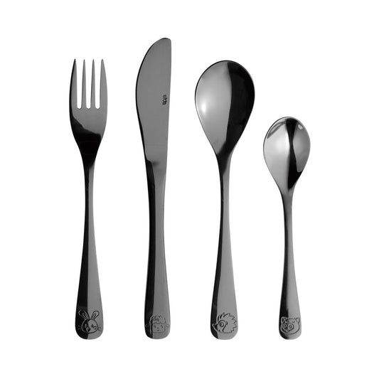 Aida Aida children's cutlery 4 pieces Black