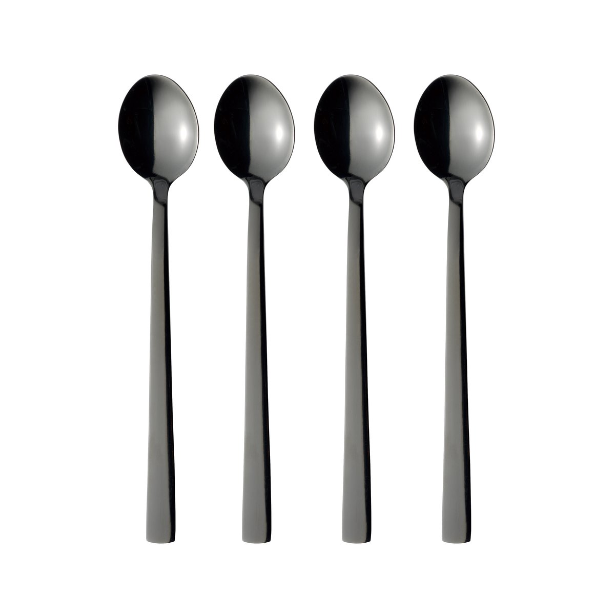 Aida Raw latte spoon 4-pack Black