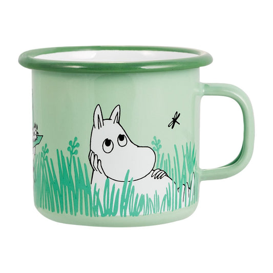 Muurla Boys enamel mug 25 cl Green