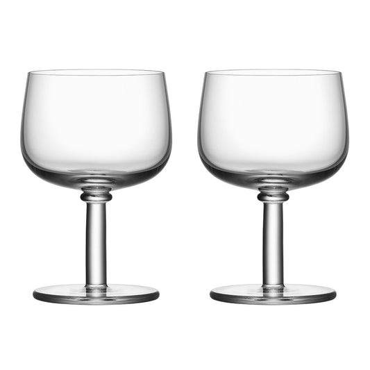 Kosta Boda Viva glas på fot 35 cl 2-pack Klar