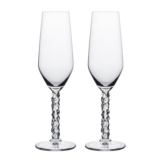 Orrefors Carat champagneglas 24 cl 2-pack Klar