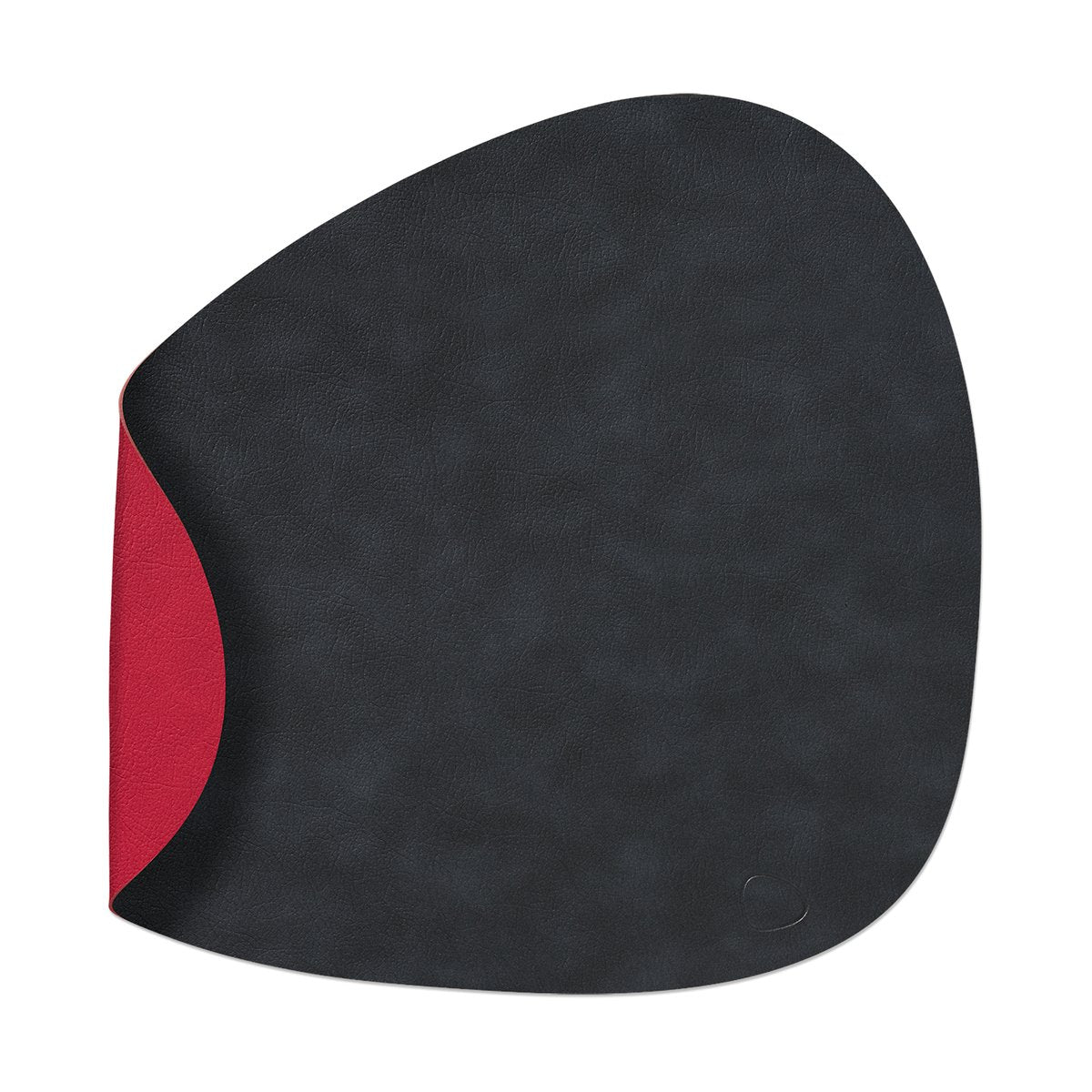 LIND DNA Cloud placemat reversible curve L 1 pcs Black-red