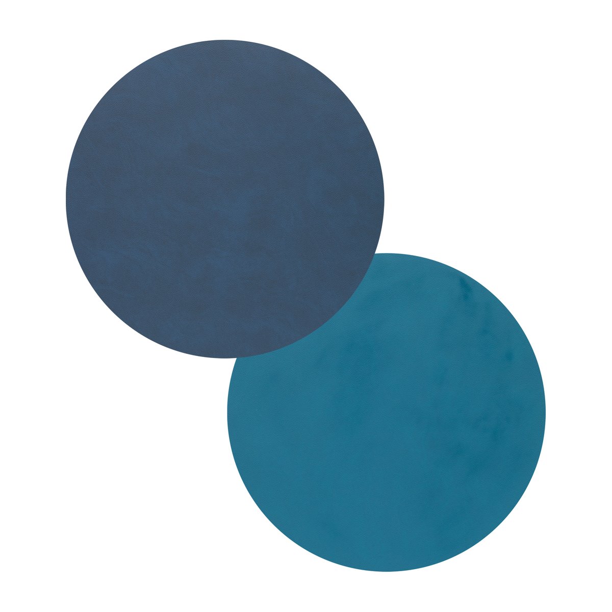 LIND DNA Nupo Glasuntersetzer circle doppelseitig 1 St. Midnight blue-petrol