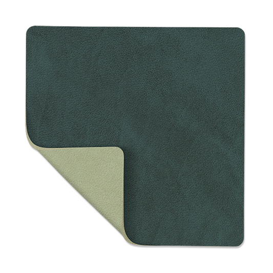 LIND DNA Nupo coaster square reversible 1 pcs Dark green-olive green