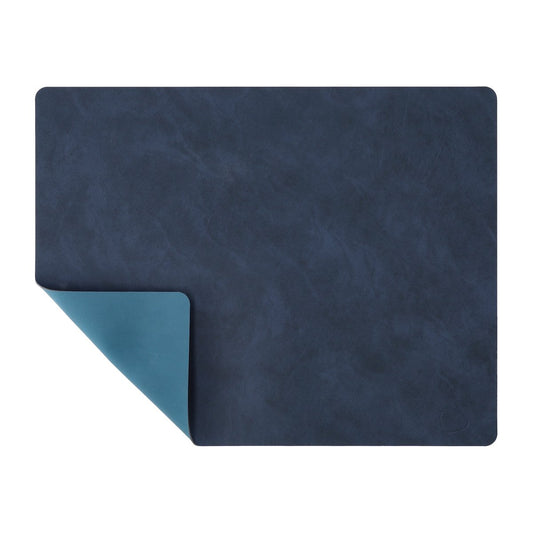 LIND DNA Nupo Platzdecke reversibel square L 1 St. Midnight blue-petrol