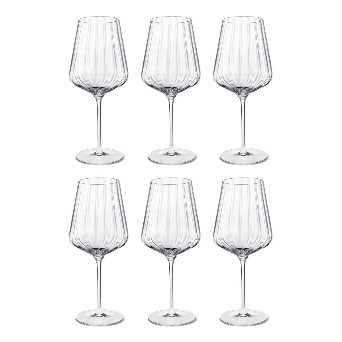 Georg Jensen Bernadotte vitvinsglas 6-pack Kristallin