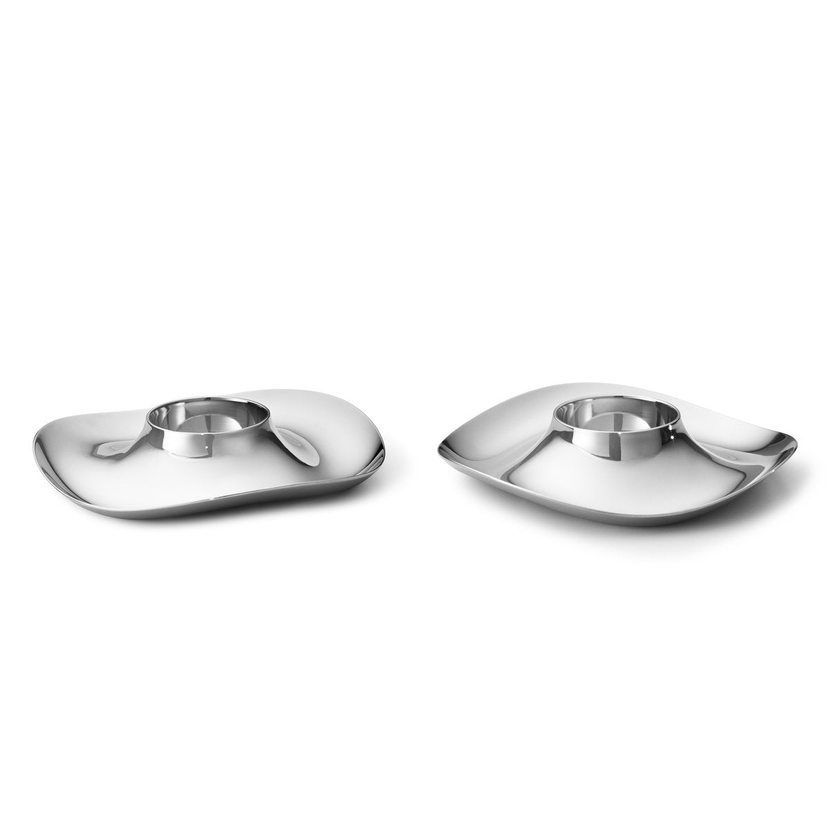 Georg Jensen Cobra Eierbecher 2er Pack Edelstahl