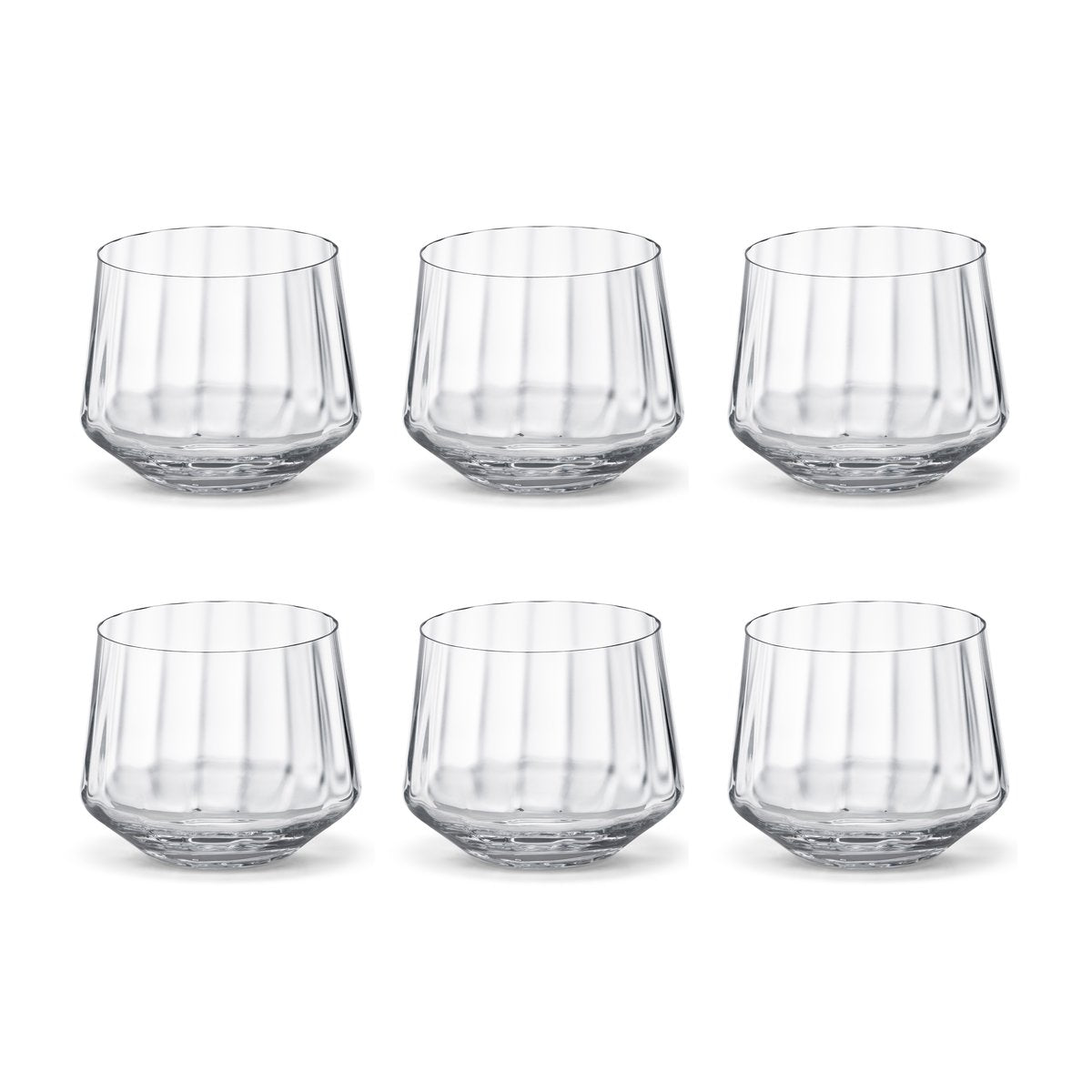 Georg Jensen Bernadotte Wasserglas flach 25cl 6er Pack Kristallin