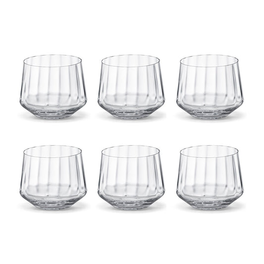 Georg Jensen Bernadotte Wasserglas flach 25cl 6er Pack Kristallin