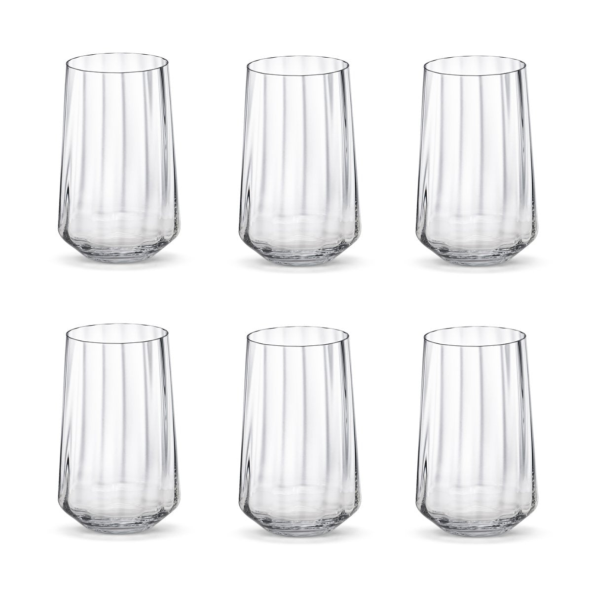 Georg Jensen Bernadotte Wasserglas hoch 38cl 6er Pack Kristallin