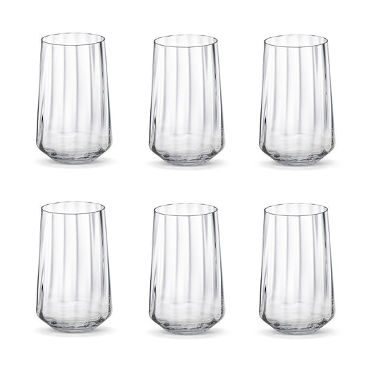 Georg Jensen Bernadotte dricksglas högt 38 cl 6-pack Kristallin