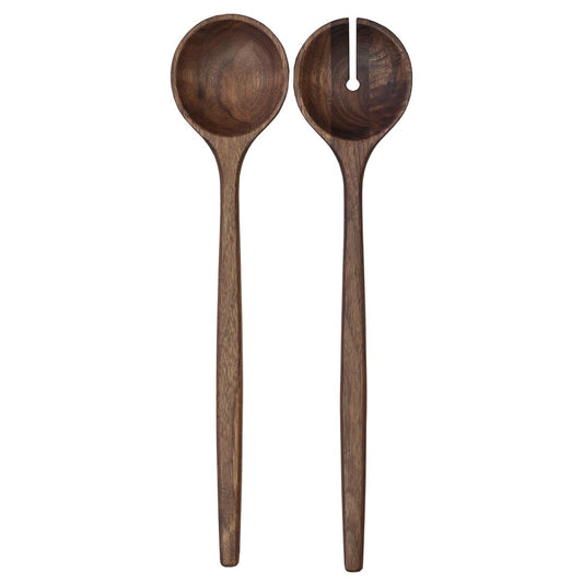 Tell Me More Levi salad cutlery set Walnut