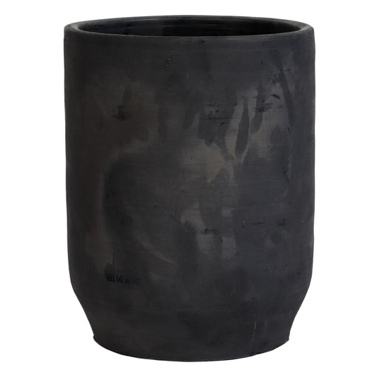 Tell Me More Hero flower pot cylinder Ø19 cm Black