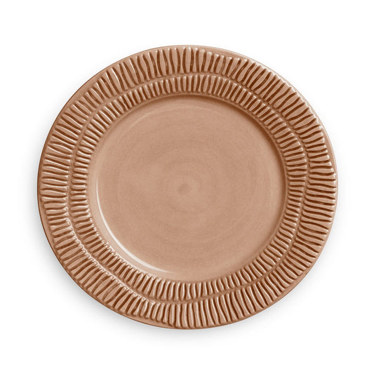 Mateus Stripes plate Ø21 cm Cinnamon