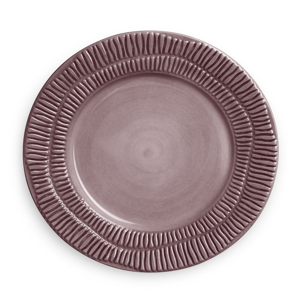 Mateus Stripes plate Ø21 cm Plum