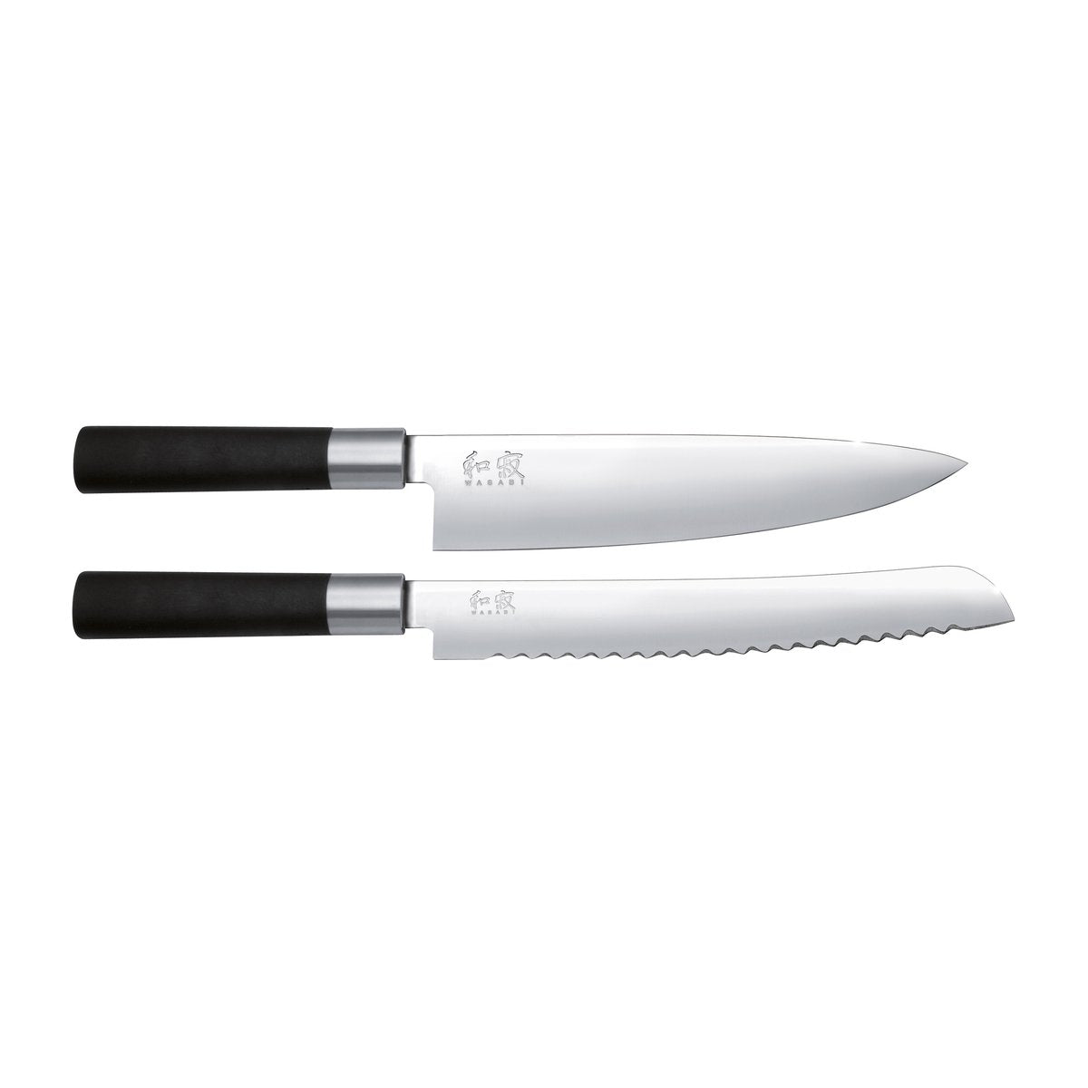 KAI Kai Wasabi Black bread- & kitchen knife set 2 pieces