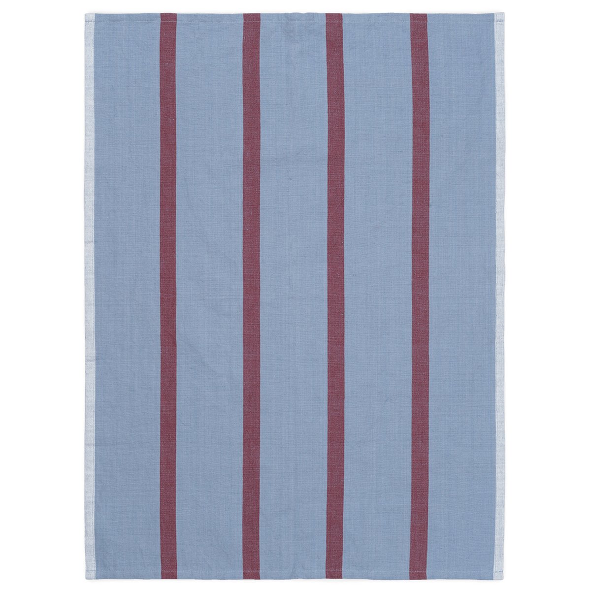 ferm LIVING Hale kitchen towel 50x70 cm Faded blue-burgundy