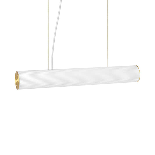 ferm LIVING Vuelta Pendelleuchte 60cm Weiß-Messing