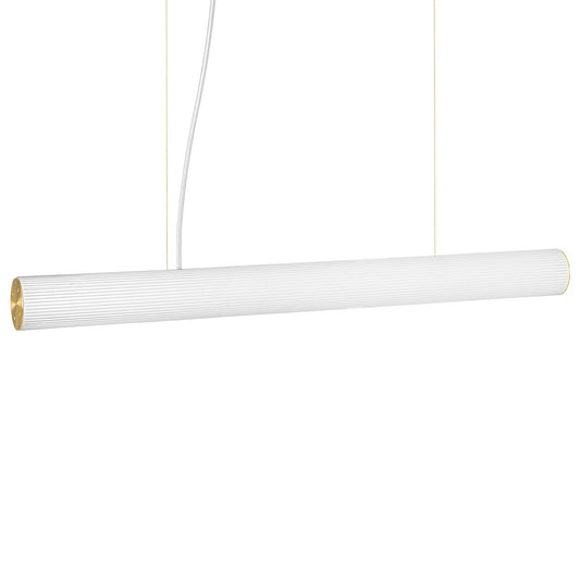 ferm LIVING Vuelta Pendelleuchte 100cm Weiß-Messing