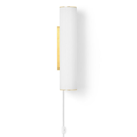 ferm LIVING Vuelta Wandleuchte 40cm Weiß-Messing