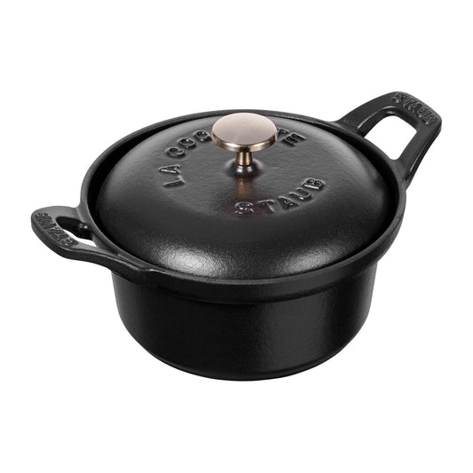 STAUB Vintage La Coquette Topf rund 0,5 L Schwarz