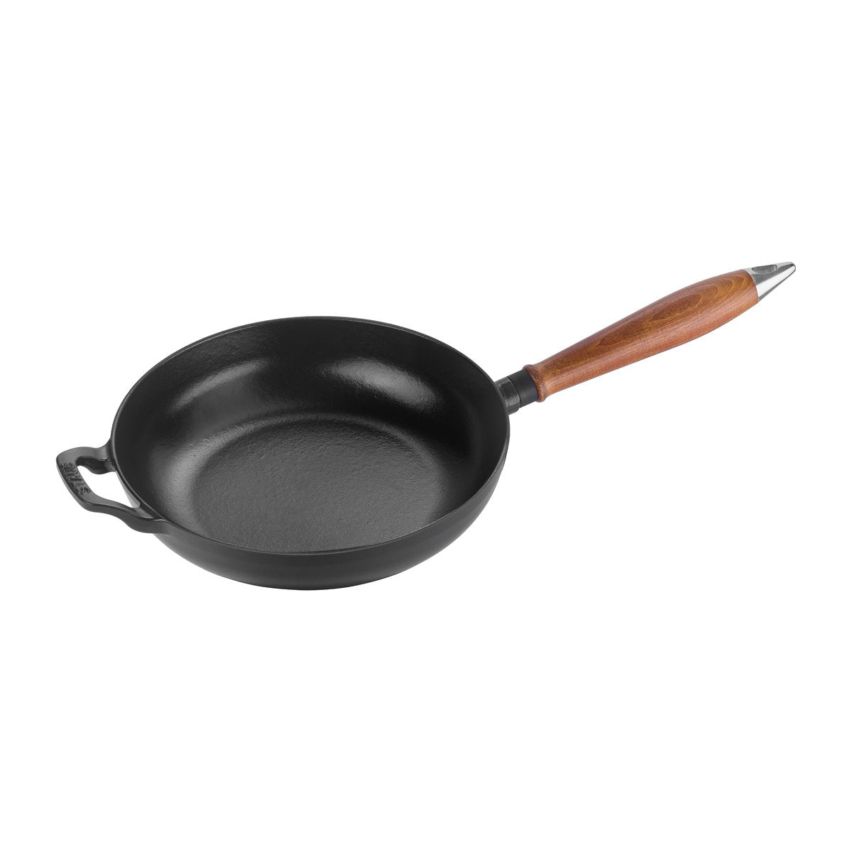 STAUB Vintage frying pan with wooden handle Ø24 cm Black