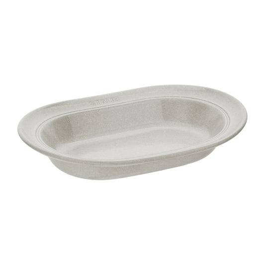 STAUB Staub New White Truffle saucer oval 25 cm