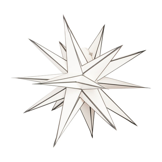 Watt & Veke Sputnik advent star Ø60 cm White-black