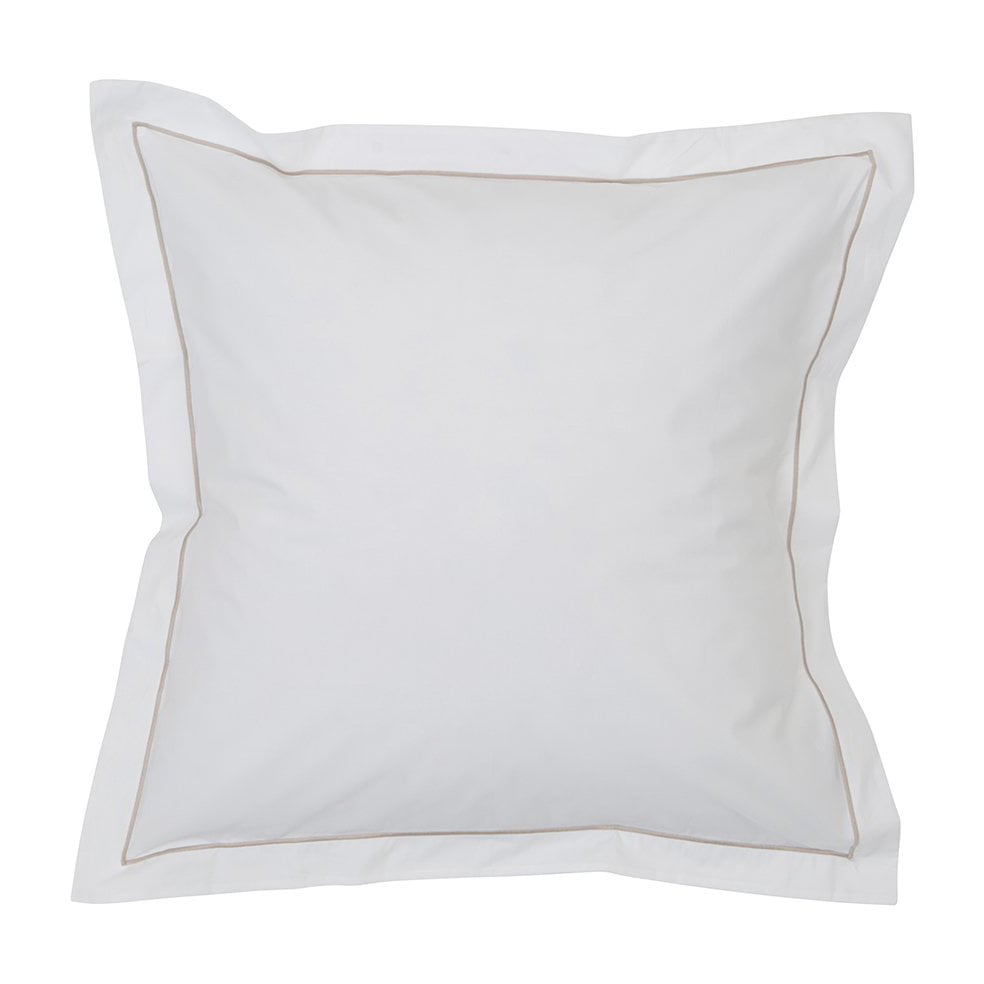 Lexington Hotel Percale örngott 65x65 cm Vit-ljusbeige