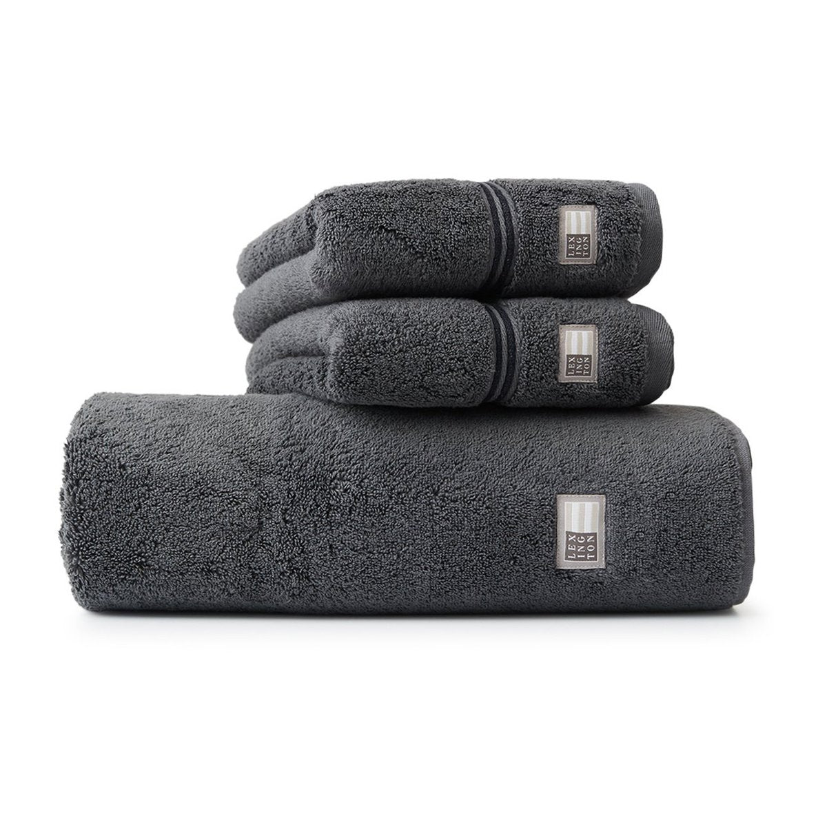 Lexington Lexington Hotel towel 50x70 cm grey-dark grey