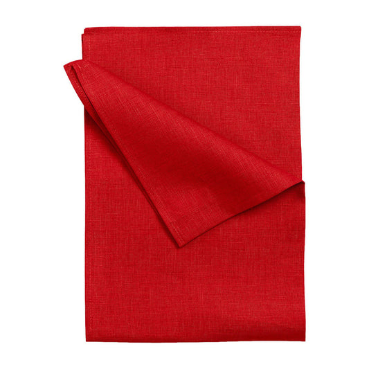 Scandi Living Clean kökshandduk i linne 47x70 cm 2-pack Red