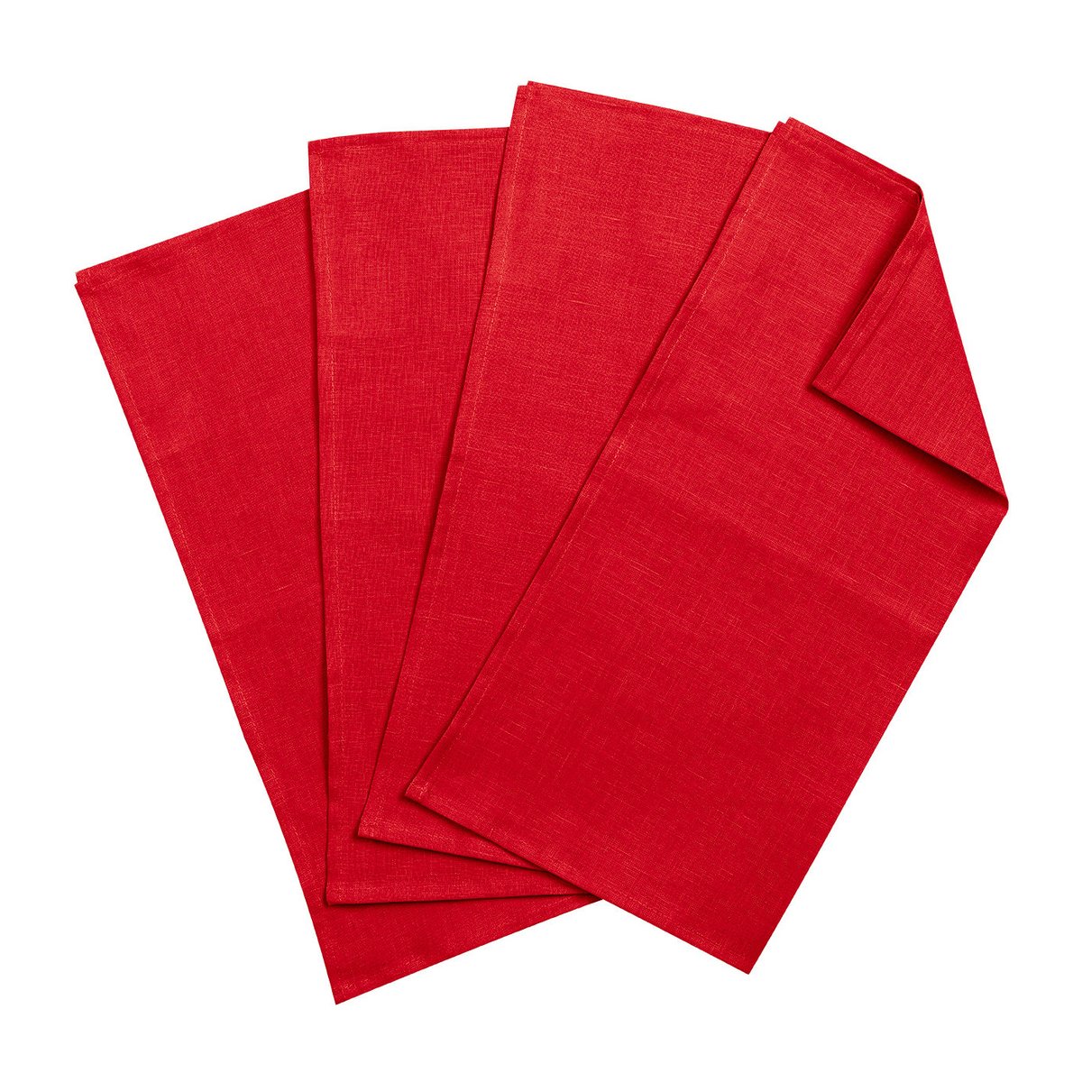 Scandi Living Clean serviettes 45 x 45 cm 4-pack Red