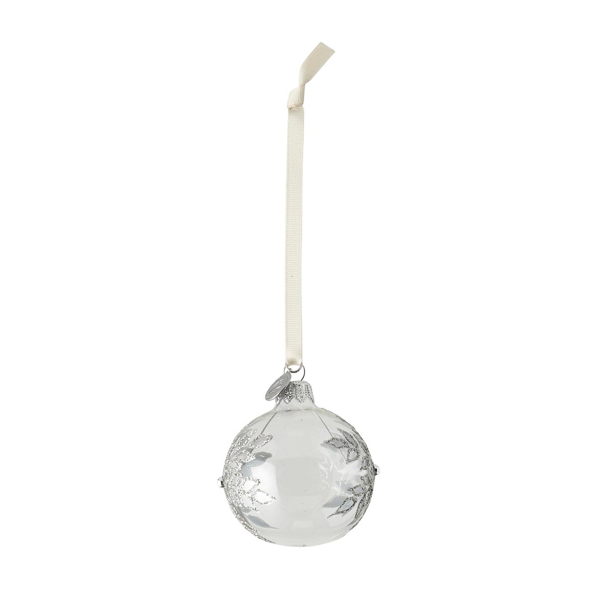 Lene Bjerre Cadelia Weihnachtskugel Eisblume Ø6cm Klar-silber