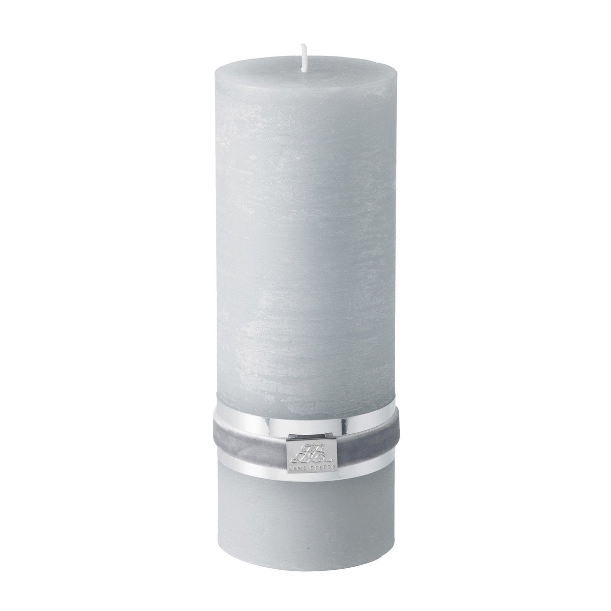 Lene Bjerre Lene Bjerre rustic candle light grey Ø7.5 cm 20 cm