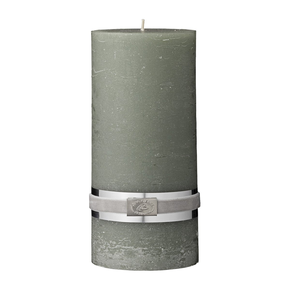 Lene Bjerre Lene Bjerre rustic candle forest green Ø10 cm 20 cm