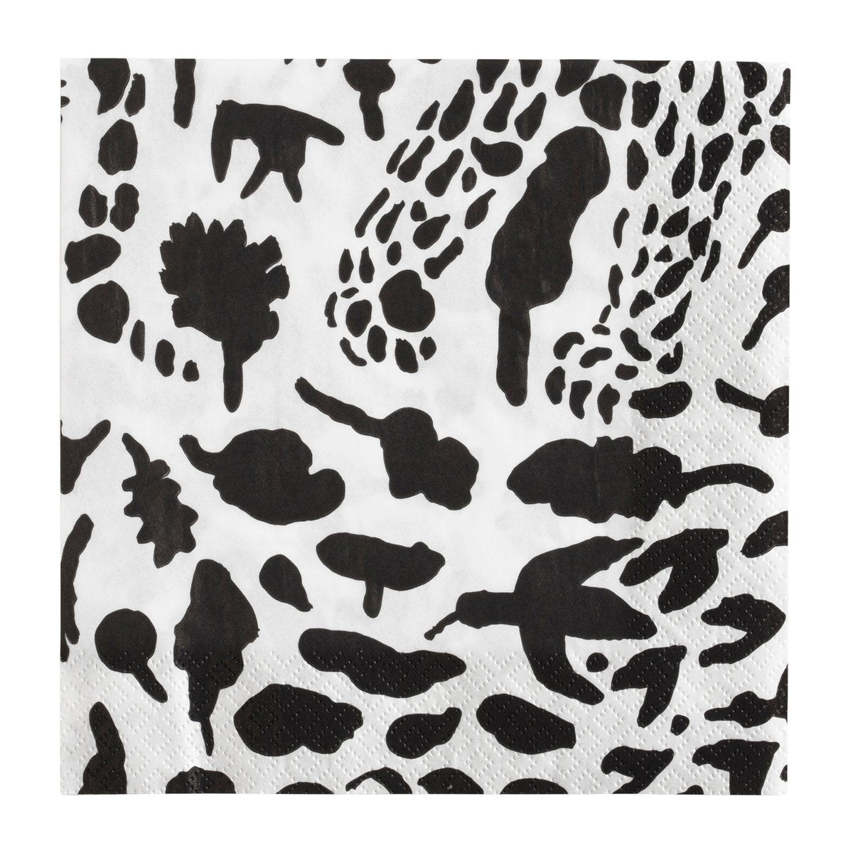 Iittala Oiva Toikka Cheetah Serviette 20er Pack Schwarz-weiß