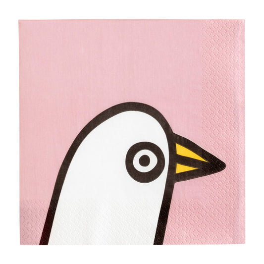 Iittala Oiva Toikka Birdie Serviette 20er Pack Rosa